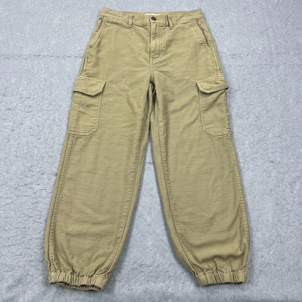 Madewell High-Rise Cargo Fatigue Pants Women's 25 Green* Surplus Utility Joggers